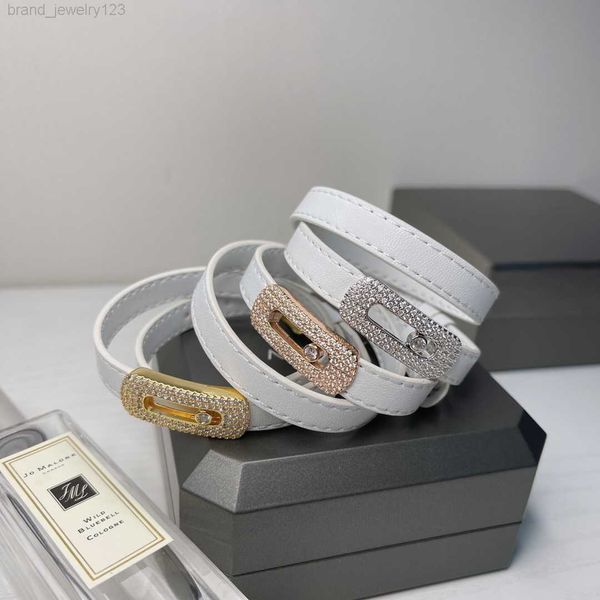 luxury boutique jewelry three diamonds double-layer fiber leather bracelet men's and women's belt bracelet, Black
luxury boutique jewelry three diamonds double-layer fiber leather bracelet men's and women's belt bracelet, Black