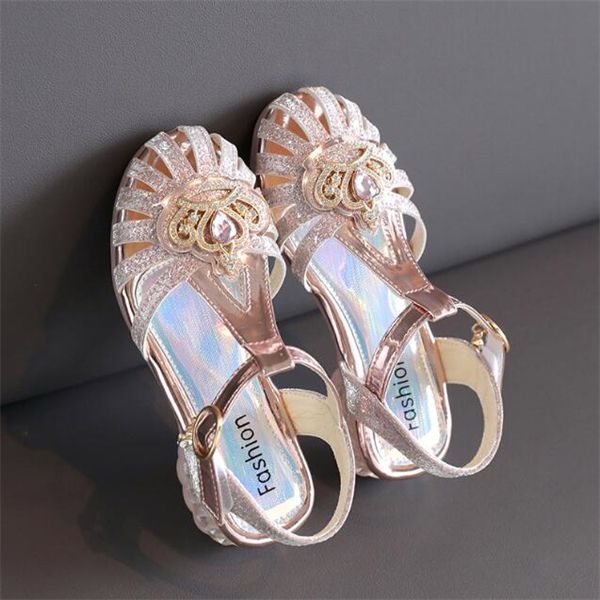 new summer girls' sandals fashion crown rhinestone princess shoes baby comfortable soft-soled crystal shoes., Black;red
new summer girls' sandals fashion crown rhinestone princess shoes baby comfortable soft-soled crystal shoes., Black;red