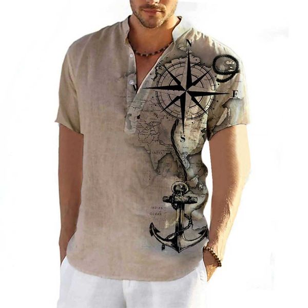 men's henry short sleeved shirt hawaiian men's shirt y-3d compass pattern clothing designer fashion street fashion decline summer, White;black
men's henry short sleeved shirt hawaiian men's shirt y-3d compass pattern clothing designer fashion street fashion decline summer, White;black