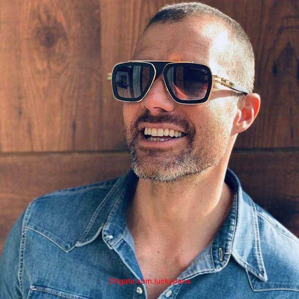 sunglasses men vintage pilot sunglasses square womens sun glasses fashion designer shades luxury golden frame sunglasses uv400 gradient lx 7, White;black
sunglasses men vintage pilot sunglasses square womens sun glasses fashion designer shades luxury golden frame sunglasses uv400 gradient lx 7, White;black