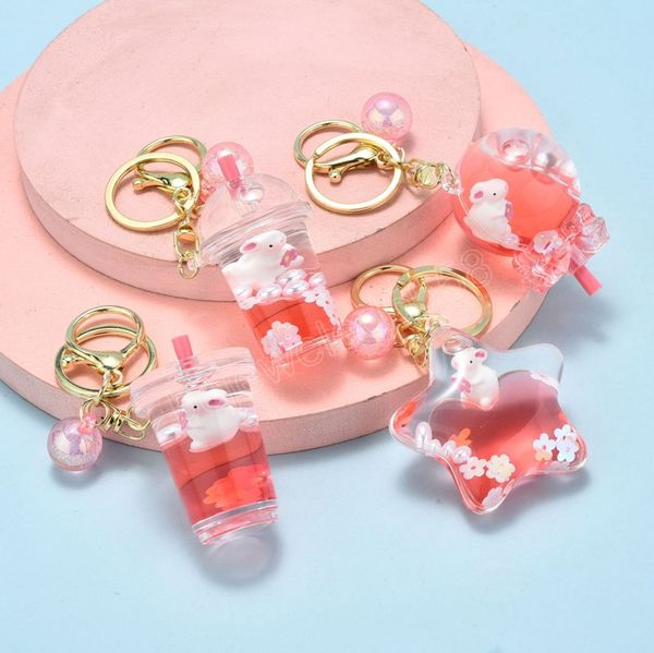 cute cartoon rabbit flower quicksand bottle keychain for women girls creative geometric key chains car bag accessories key ring, Silver
cute cartoon rabbit flower quicksand bottle keychain for women girls creative geometric key chains car bag accessories key ring, Silver