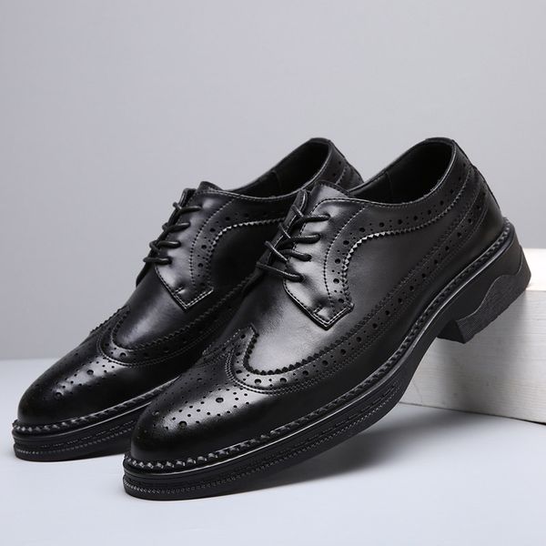 black gentleman dress shoes men brogues oxford shoes suit shoes for men classic men's business leather shoes casual
black gentleman dress shoes men brogues oxford shoes suit shoes for men classic men's business leather shoes casual