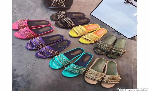 actual shoes big size 40 41 42 genuine leather chain slide flat luxury women designer outdoor beach causal rubber sandals5280302
actual shoes big size 40 41 42 genuine leather chain slide flat luxury women designer outdoor beach causal rubber sandals5280302