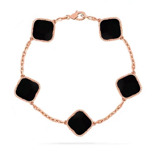 classic van clover bracelet clover designer bracelet 18k gold and silver black agate charm bracelet jewelry gift for girls
classic van clover bracelet clover designer bracelet 18k gold and silver black agate charm bracelet jewelry gift for girls