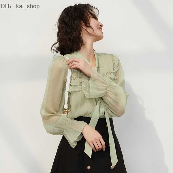 ribbon silk shirt for women, worn internally externally, 2023 spring mulberry long sleeved shirt, with sense of design that is niche 11, White
ribbon silk shirt for women, worn internally externally, 2023 spring mulberry long sleeved shirt, with sense of design that is niche 11, White