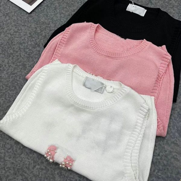 womens t shirt designer women knits fashion luxury new summer beading embroidery print pearl design sleeveless short date carnival nights, White
womens t shirt designer women knits fashion luxury new summer beading embroidery print pearl design sleeveless short date carnival nights, White