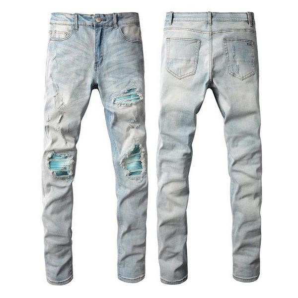 23ss designer jeans mens jeanpants distressed ripped skinny men jean slim motorcycle moto biker causal mans vintage denim pants 1442, Blue
23ss designer jeans mens jeanpants distressed ripped skinny men jean slim motorcycle moto biker causal mans vintage denim pants 1442, Blue