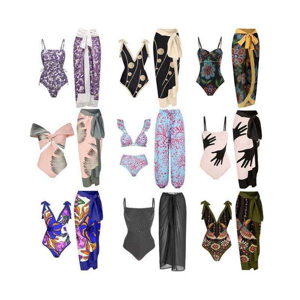 bohemian style swimsuit for women customized multi color printed clothes sheath trousers skirt suit, White;black
bohemian style swimsuit for women customized multi color printed clothes sheath trousers skirt suit, White;black