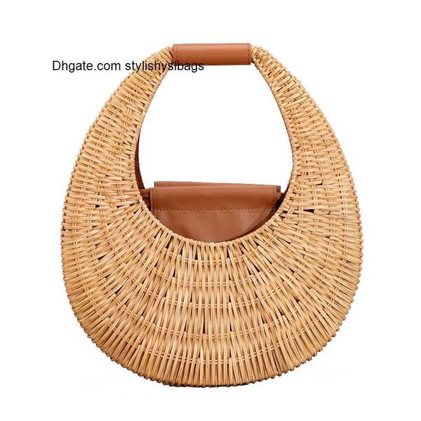 shoulder bags fashion half mloon rattan women handbags designer wicker woven hand bags handmade woven summer beach straw bag luxury bali pur
shoulder bags fashion half mloon rattan women handbags designer wicker woven hand bags handmade woven summer beach straw bag luxury bali pur