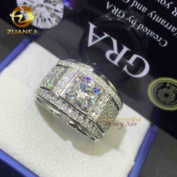 new selling vvs moissanite big diamond iced out fashion jewelry white gold hip hop rings for men, Silver
new selling vvs moissanite big diamond iced out fashion jewelry white gold hip hop rings for men, Silver