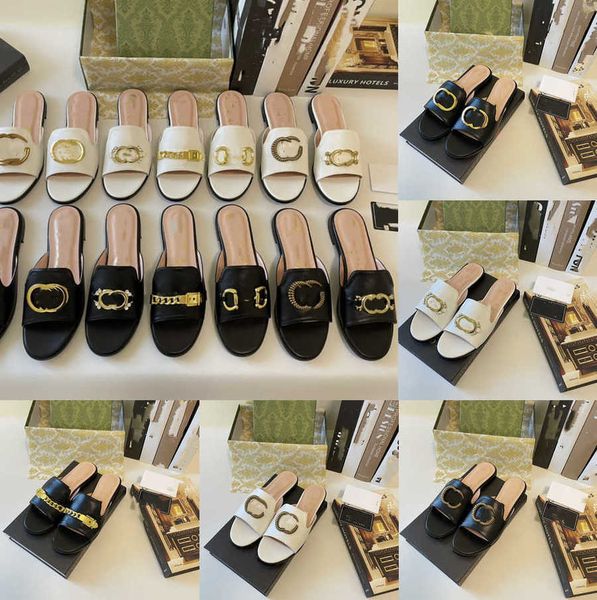 2023 sandals famous designer women slippers female designer leather outer wear flat non-slip sandals word g buckle chain ancient flip-flops, Black
2023 sandals famous designer women slippers female designer leather outer wear flat non-slip sandals word g buckle chain ancient flip-flops, Black