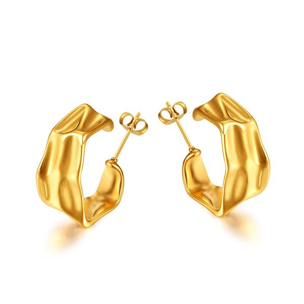 one pair stainless steel gold-plated earring for women girls fashion jewelry 22*25mm n816, Golden;silver
one pair stainless steel gold-plated earring for women girls fashion jewelry 22*25mm n816, Golden;silver