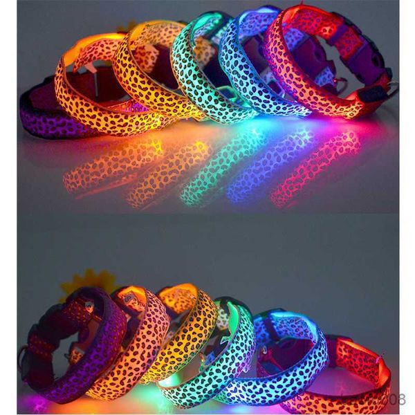 dog collars pet led luminous collar for dog adjustable leopard glow cat collar night safety collar golden retriever for walking dogs r230609
dog collars pet led luminous collar for dog adjustable leopard glow cat collar night safety collar golden retriever for walking dogs r230609