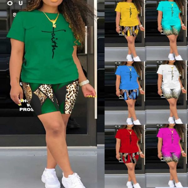 women tracksuits sport suits designers clothes 2023 spring and summer fashion printing short sleeve t-shirt shorts set, Gray
women tracksuits sport suits designers clothes 2023 spring and summer fashion printing short sleeve t-shirt shorts set, Gray
