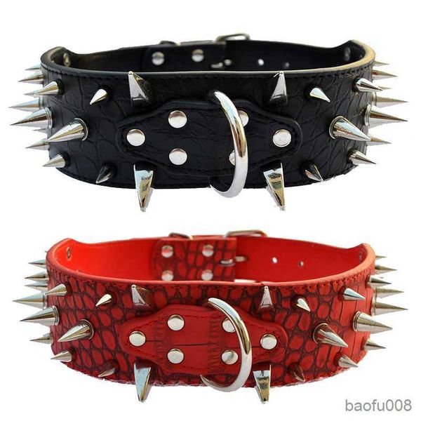 dog collars big dog collar spike adjustable pet collar leather rivet decorative necklace black fashion for medium large dogs r230609
dog collars big dog collar spike adjustable pet collar leather rivet decorative necklace black fashion for medium large dogs r230609