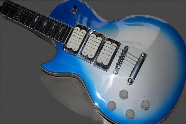 new custom left-handed electric guitar ace frehley model mahogany body silverblue explosion456
new custom left-handed electric guitar ace frehley model mahogany body silverblue explosion456