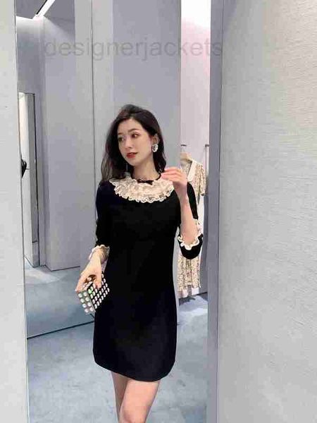 basic & casual dresses designer high-end early autumn new ruffle lace collar trim waist slim black skirt nspo, Black;gray
basic & casual dresses designer high-end early autumn new ruffle lace collar trim waist slim black skirt nspo, Black;gray