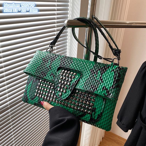 wholesale ladies shoulder bags 7 colors street personality rivet punk clutch bag large capacity folding embossed leather handbag contrast fashion backpack, Chocolate-12017#
wholesale ladies shoulder bags 7 colors street personality rivet punk clutch bag large capacity folding embossed leather handbag contrast fashion backpack, Chocolate-12017#