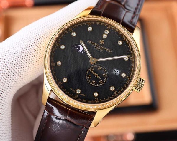formal classic luxury wrist watches v c luxu 41mm*10mm concise steady first-choice gift iced out 8219 movement watch moon phase 2p, Slivery;brown
formal classic luxury wrist watches v c luxu 41mm*10mm concise steady first-choice gift iced out 8219 movement watch moon phase 2p, Slivery;brown