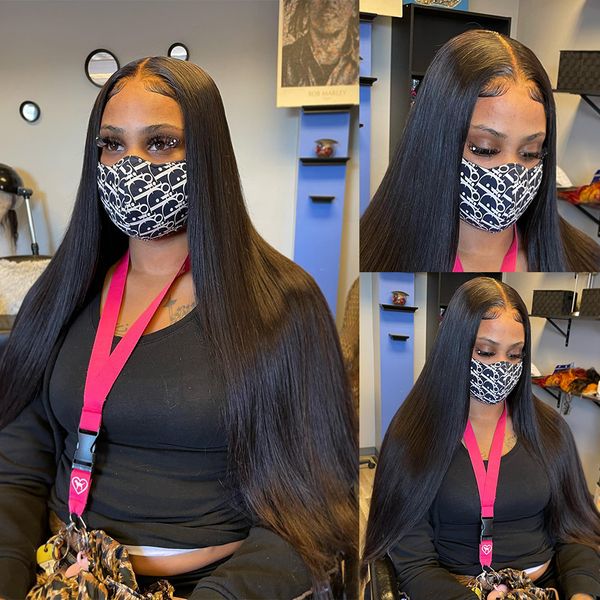 13x6 hd lace frontal wig bone straight human hair wigs for women brazilian pre plucked hair 30 40 inch straight lace front wig, Black;brown
13x6 hd lace frontal wig bone straight human hair wigs for women brazilian pre plucked hair 30 40 inch straight lace front wig, Black;brown