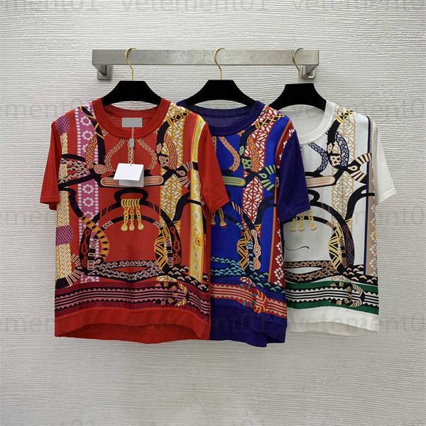 summer womens knits designer clothes high-end custom fabrics 100% silk twill knitted fabric printed round neck short sleeve pullover design, White
summer womens knits designer clothes high-end custom fabrics 100% silk twill knitted fabric printed round neck short sleeve pullover design, White