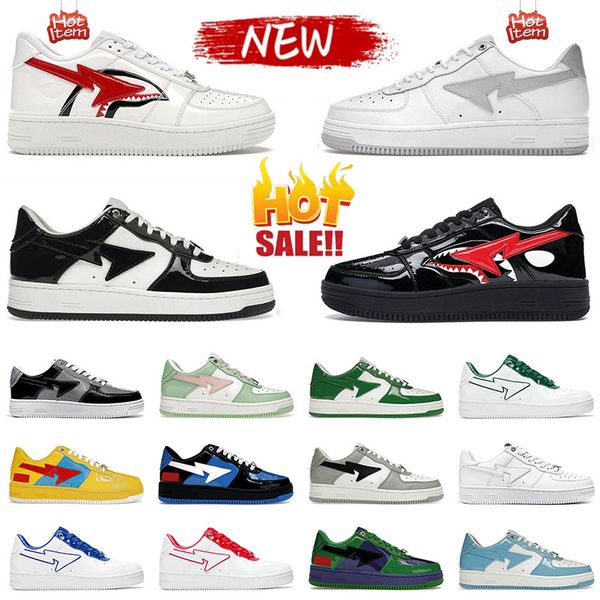 designer casual shoes platform sneakers shark black shark white sta patent leather green black white plate-forme for men women trainers jogg
designer casual shoes platform sneakers shark black shark white sta patent leather green black white plate-forme for men women trainers jogg