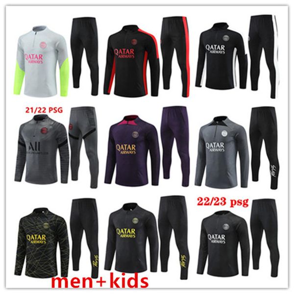 22 23 24 psgs mbappe soccer jersey jordam tracksuit 22/23/24 retro paris football training suit half pull long sleeve sergio ramos verratti, Black
22 23 24 psgs mbappe soccer jersey jordam tracksuit 22/23/24 retro paris football training suit half pull long sleeve sergio ramos verratti, Black
