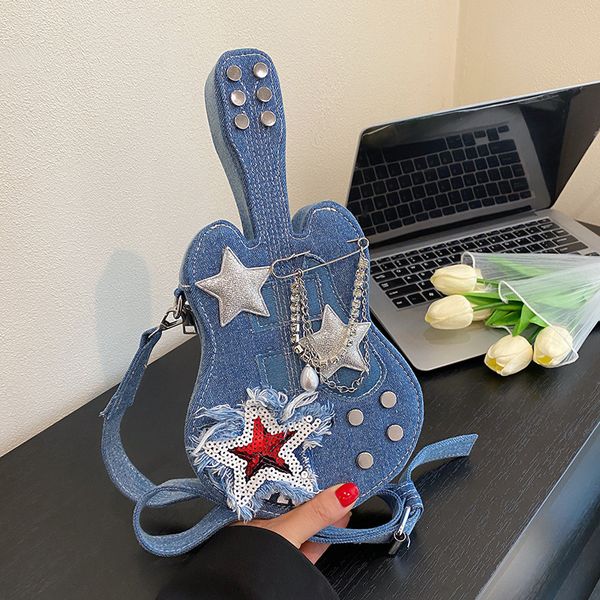 personalized women's bag summer creative guitar denim shoulder bag small casual violin messenger bag
personalized women's bag summer creative guitar denim shoulder bag small casual violin messenger bag