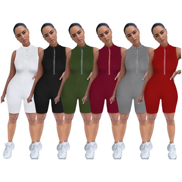 2023 designer women's rompers s-2xl casual sleeveless romper summer y2k bodycon bodysuit solid one piece women clothing front zipper wh, Black;white
2023 designer women's rompers s-2xl casual sleeveless romper summer y2k bodycon bodysuit solid one piece women clothing front zipper wh, Black;white