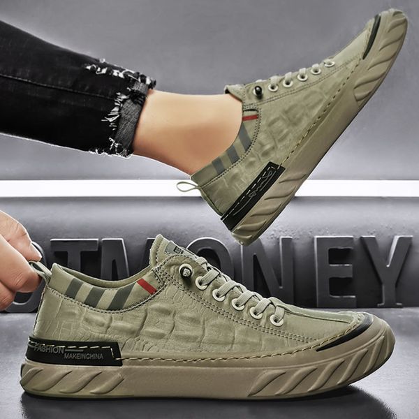 men's comfortable sneakers casual breathable large size round head vulcanized shoes skateboard sports flats chaussures homme, Black
men's comfortable sneakers casual breathable large size round head vulcanized shoes skateboard sports flats chaussures homme, Black