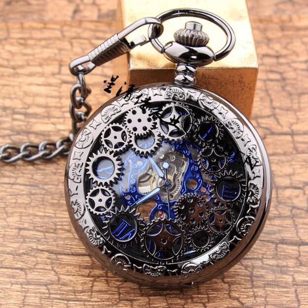 gear gun black mechanical pocket watch retro flap hollow necklace pocket watch men's and women's watch, Slivery;brown
gear gun black mechanical pocket watch retro flap hollow necklace pocket watch men's and women's watch, Slivery;brown