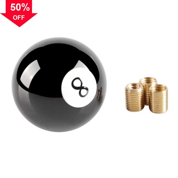 new 8 eight pool billiard ball gear shift knob adapter universal vehicle at/mt shifter lever head with m8 m10 threaded black acrylic
new 8 eight pool billiard ball gear shift knob adapter universal vehicle at/mt shifter lever head with m8 m10 threaded black acrylic