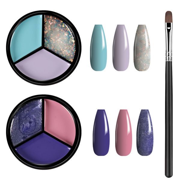 buriburi 6 colors solid gel nail polish with brush set, pudding cream gel soaking palette curing needed manicure diy salon nail kit (16-20), Red;pink
buriburi 6 colors solid gel nail polish with brush set, pudding cream gel soaking palette curing needed manicure diy salon nail kit (16-20), Red;pink