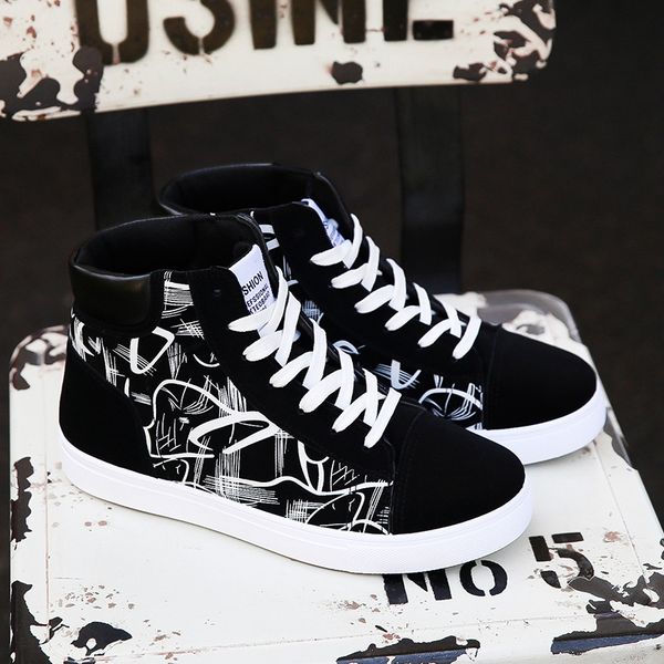 high canvas shoes for men fashion platform sneakers 2023 spring winter male casual vulcanized shoes student tenis masculino, Black
high canvas shoes for men fashion platform sneakers 2023 spring winter male casual vulcanized shoes student tenis masculino, Black