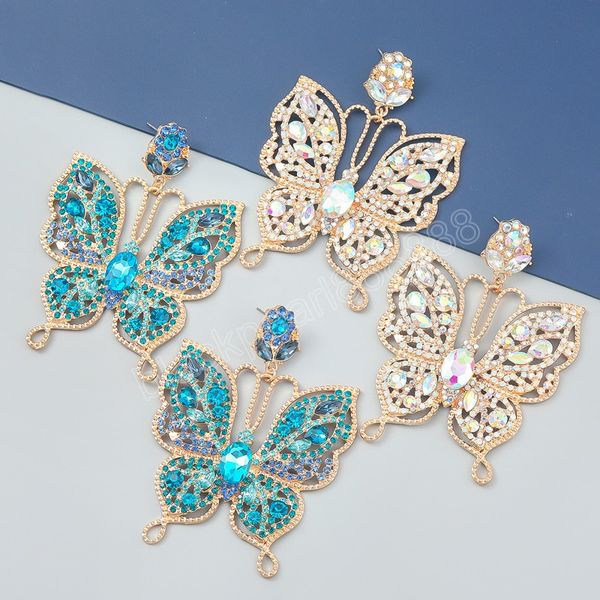 multicolor rhinestone butterfly shape dangle earrings women's earrings fashion statement jewelry accessories, Silver
multicolor rhinestone butterfly shape dangle earrings women's earrings fashion statement jewelry accessories, Silver