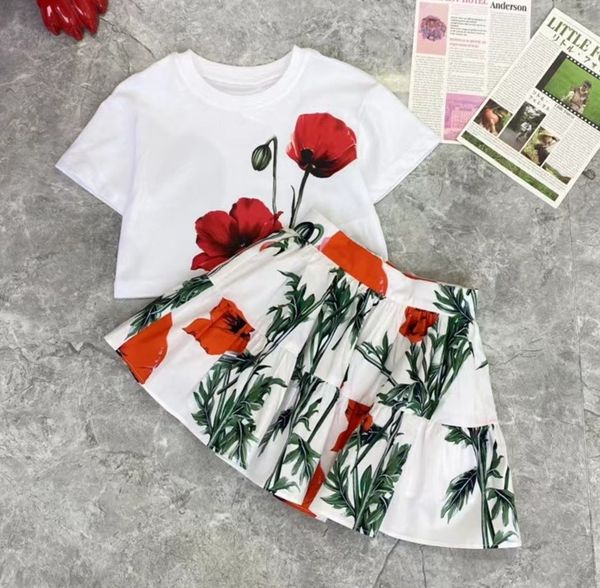 fashion girls clothing sets summer children printed short-sleeved t-shirts and skirts suit kids baby clothes, White
fashion girls clothing sets summer children printed short-sleeved t-shirts and skirts suit kids baby clothes, White