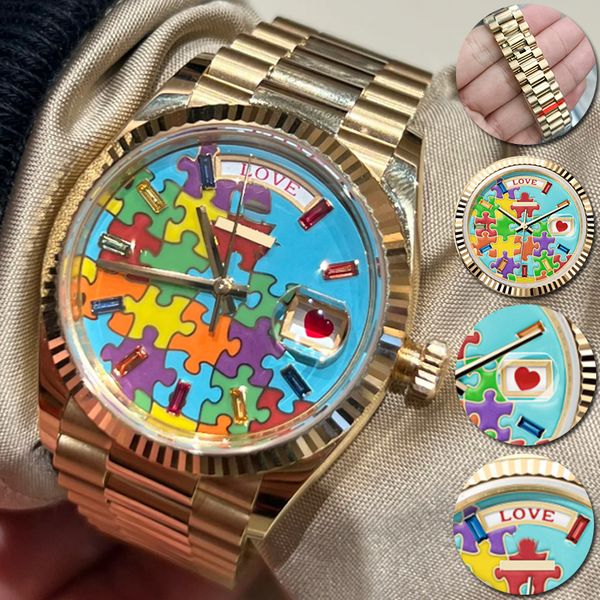 date mens watch designer new puzzle rolej watches 2813 date automatic mechanical 40mm stainless steel waterproof 36mm womens classic watch 2, Slivery;brown
date mens watch designer new puzzle rolej watches 2813 date automatic mechanical 40mm stainless steel waterproof 36mm womens classic watch 2, Slivery;brown