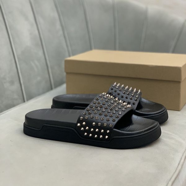 man oversized pool slippers platform spike mules classic flat slide sandals spikes slides slipper thick rubber sole summer beach casual, Black
man oversized pool slippers platform spike mules classic flat slide sandals spikes slides slipper thick rubber sole summer beach casual, Black