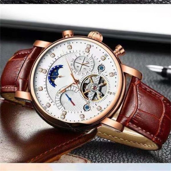 tourbillon mechanical automatic watches men luxury ladies watch multi dial work leather orologi fashion street perfect skeleton aaa watch co, Slivery;brown
tourbillon mechanical automatic watches men luxury ladies watch multi dial work leather orologi fashion street perfect skeleton aaa watch co, Slivery;brown