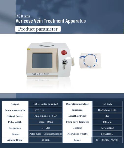 2023 professional evlt 1470nm diode laser machine varicous veins evlt evla surgical laser, Black
2023 professional evlt 1470nm diode laser machine varicous veins evlt evla surgical laser, Black