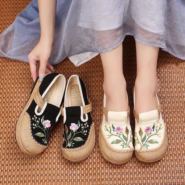 sandals women linen canvas shoes retro bohemian slip-on flat comfortable loafers ladies casual embroidered hemp sole sneakers 230417, Black
sandals women linen canvas shoes retro bohemian slip-on flat comfortable loafers ladies casual embroidered hemp sole sneakers 230417, Black