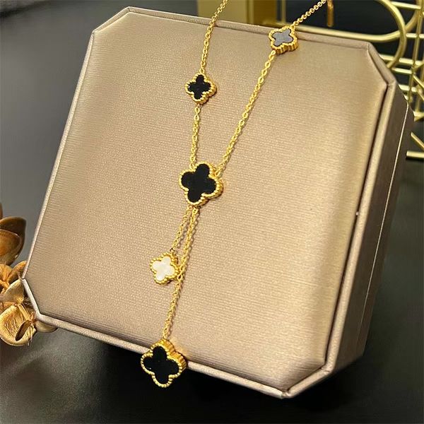 designer jewelry classic 4/four leaf clover locket fashion necklace highly quality choker chains 18k plated gold girls gift, Silver
designer jewelry classic 4/four leaf clover locket fashion necklace highly quality choker chains 18k plated gold girls gift, Silver