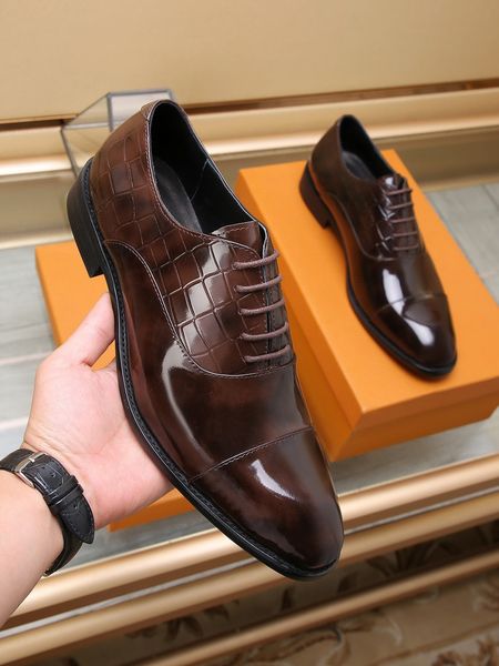 luxury brand mens wedding dress shoes lace up oxfords leisure with orignal box size 38-44, Black
luxury brand mens wedding dress shoes lace up oxfords leisure with orignal box size 38-44, Black