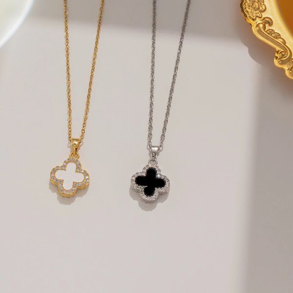 designer jewelry 18k plated gold necklaces girls gift clover necklace designer pendant necklaces women elegant highly quality two-sided chok, Silver
designer jewelry 18k plated gold necklaces girls gift clover necklace designer pendant necklaces women elegant highly quality two-sided chok, Silver