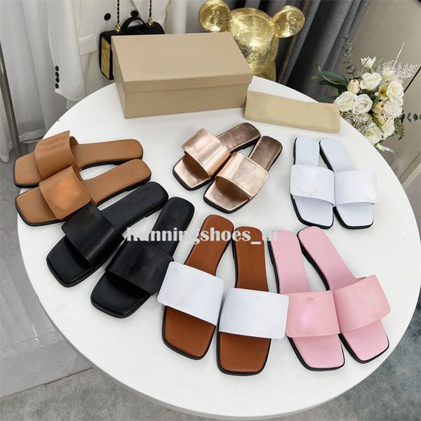 designer women slippers leather sandals square head slipperss fashion flat slides summer beach sandal, Black
designer women slippers leather sandals square head slipperss fashion flat slides summer beach sandal, Black