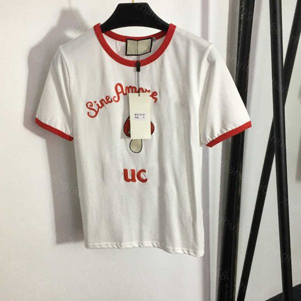 23ss womens t-shirt womens designer clothing tee round neck pure cotton contrasting mushroom embroidered alphabet short sleeve t-shirt women, White
23ss womens t-shirt womens designer clothing tee round neck pure cotton contrasting mushroom embroidered alphabet short sleeve t-shirt women, White