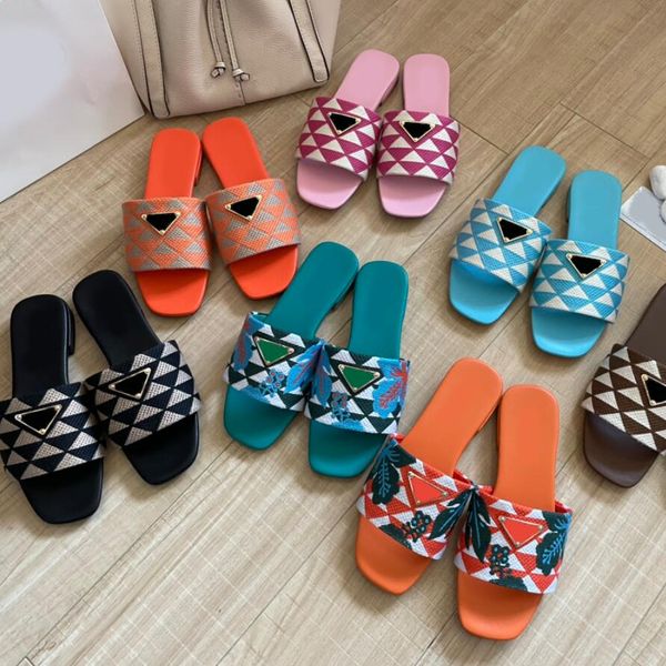 summer designer fashion female couple slippers high-end luxury flat sandals triangle label graffiti full of personality, Black
summer designer fashion female couple slippers high-end luxury flat sandals triangle label graffiti full of personality, Black