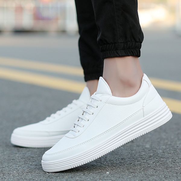 white all-match men's soft-soled comfortable casual white shoes solid color non-slip wear-resistant vulcanized shoes for men, Black
white all-match men's soft-soled comfortable casual white shoes solid color non-slip wear-resistant vulcanized shoes for men, Black