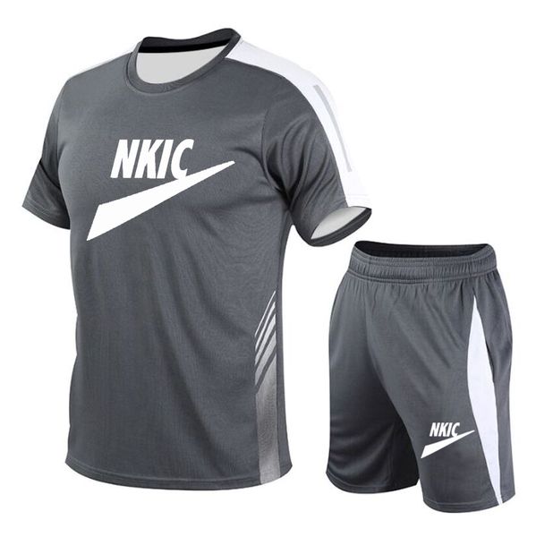 summer quick drying dark grey t-shirt shorts set men's sports set brand printed casual fashion short sleeve t-shirt set men's clot, Gray
summer quick drying dark grey t-shirt shorts set men's sports set brand printed casual fashion short sleeve t-shirt set men's clot, Gray