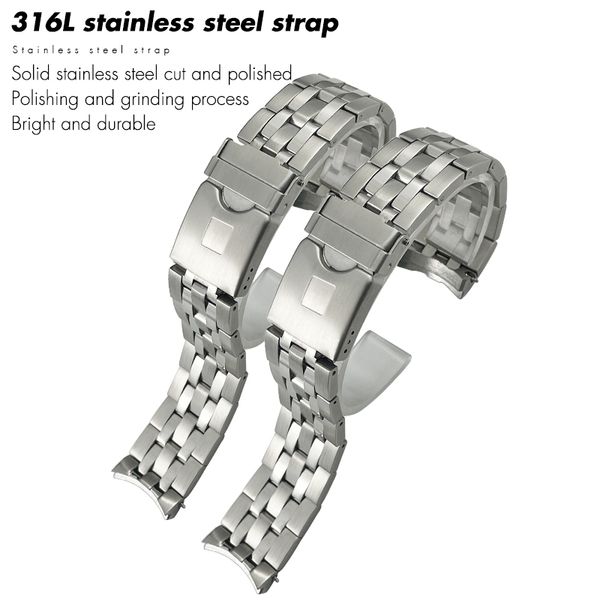 21mm t120 new stainless steel watchband solid watch strap for genuine 1853 t120407 watch accessories parts tools men wristband bracelet, Black;brown
21mm t120 new stainless steel watchband solid watch strap for genuine 1853 t120407 watch accessories parts tools men wristband bracelet, Black;brown